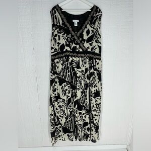 Ulla Popken black and white midi dress size 20/22